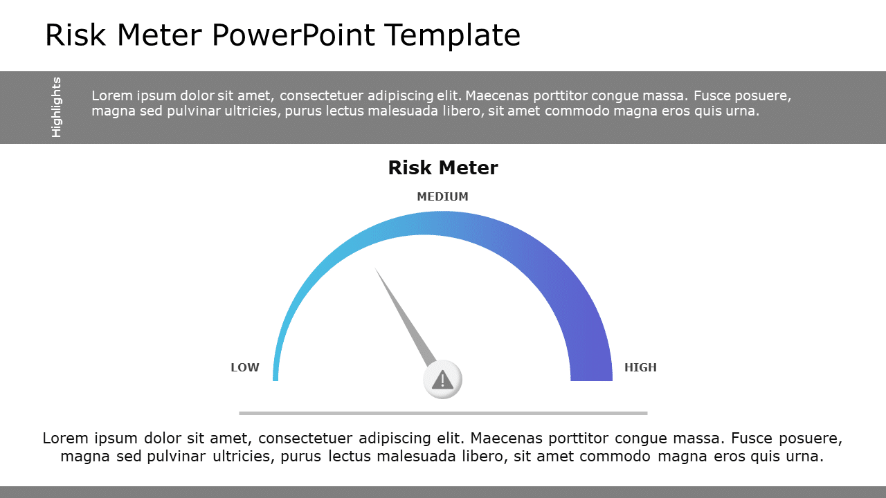 Risk Meter 04 PowerPoint Template & Google Slides Theme