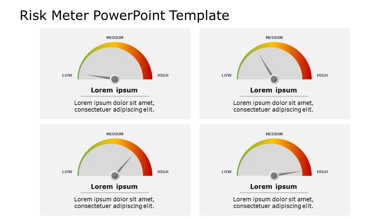 Risk Meter 06 PowerPoint Template & Google Slides Theme