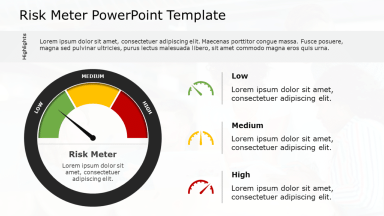 Risk Meter 08 PowerPoint Template & Google Slides Theme