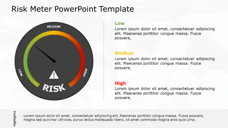 Risk Meter 09 PowerPoint Template & Google Slides Theme