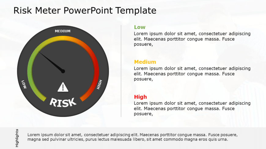 Risk Meter 09 PowerPoint Template
