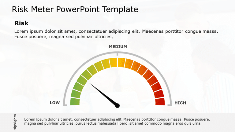 Risk Meter 11 PowerPoint Template & Google Slides Theme