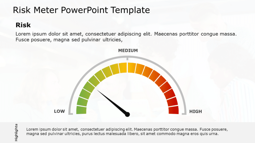 Risk Meter 11 PowerPoint Template