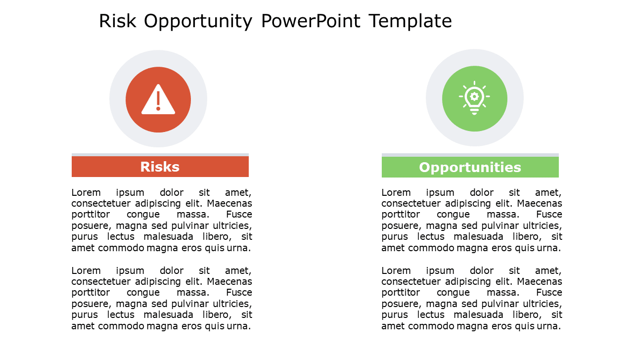 Risk Opportunity 147 PowerPoint Template & Google Slides Theme