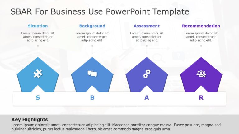 SBAR for business use ,26l PowerPoint Template & Google Slides Theme