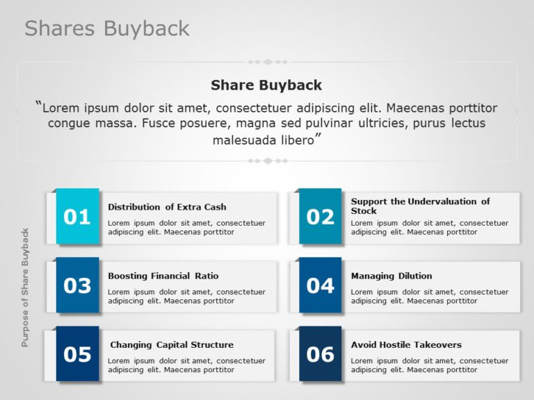 Shares Buyback 01 PowerPoint Template