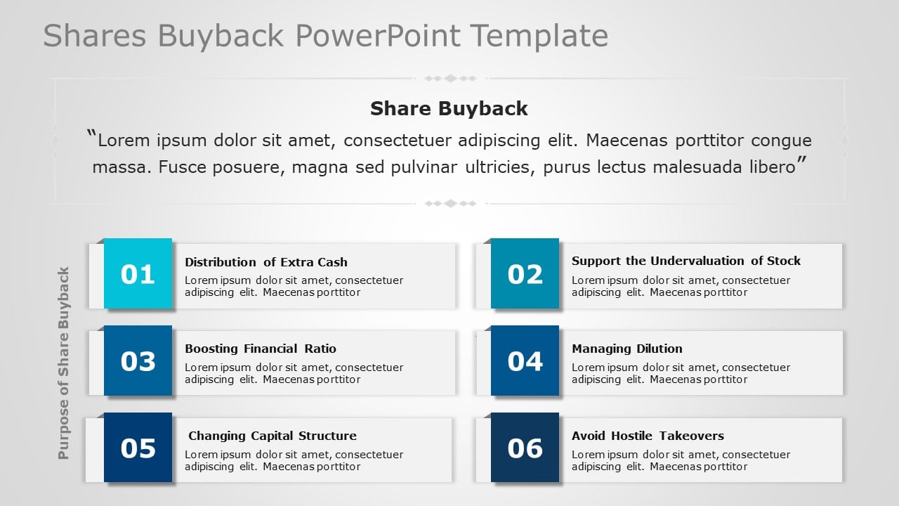 Shares Buyback 01 PowerPoint Template & Google Slides Theme