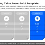 Simple Pricing Table PowerPoint Template & Google Slides Theme