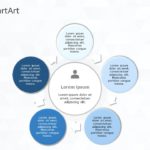 SmartArt Cycle Basic Cycle 5 Steps & Google Slides Theme