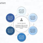 SmartArt Cycle Basic Cycle 6 Steps & Google Slides Theme