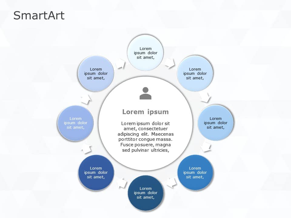 SmartArt Cycle Basic Cycle 8 Steps
