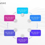 SmartArt Cycle Block Cycle 6 Steps & Google Slides Theme