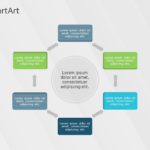 SmartArt Cycle Multidirectional Cycle 6 Steps & Google Slides Theme