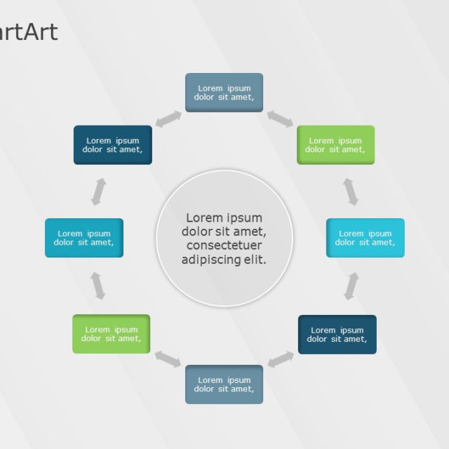 Smartart Cycle Radial Cycle 8 Steps 7897