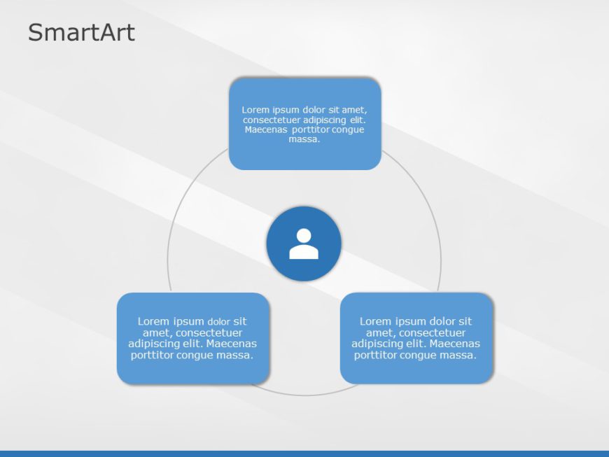 SmartArt Cycle Non Directional Cycle 3 Steps