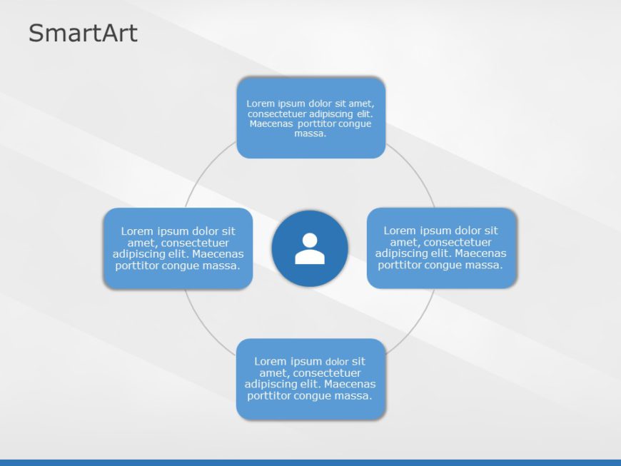 SmartArt Cycle Non Directional Cycle 4 Steps