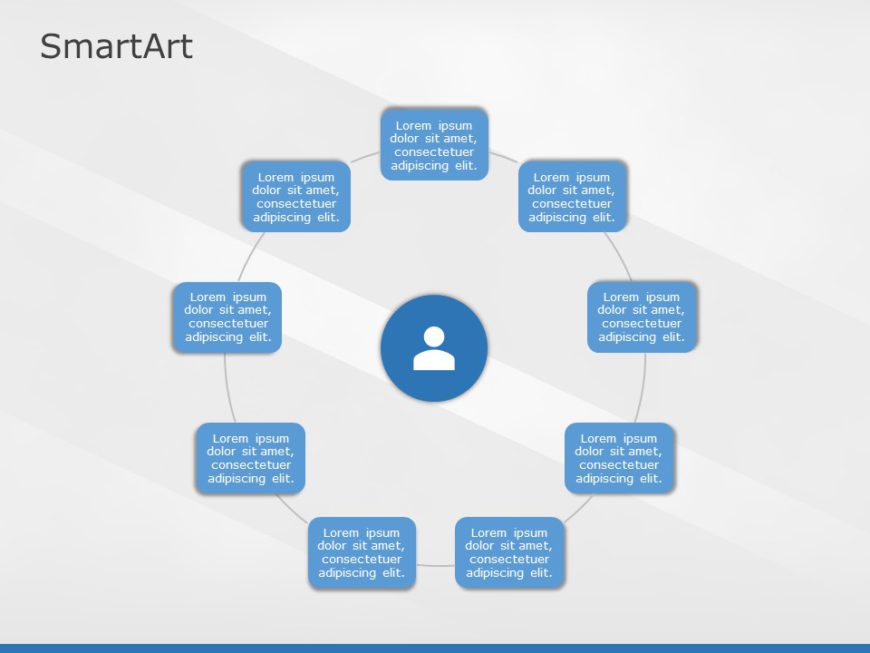 SmartArt Cycle Non Directional Cycle 9 Steps