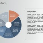 SmartArt Cycle Segmented Pie 7 Steps & Google Slides Theme