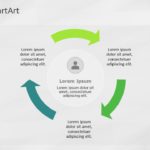 SmartArt Cycle Text Cycle 3 Steps & Google Slides Theme
