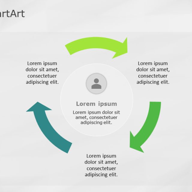 SmartArt Cycle Block Cycle 3 Steps
