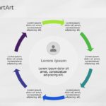 SmartArt Cycle Text Cycle 6 Steps & Google Slides Theme