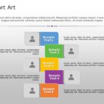 SmartArt List Alternating Textbox 5 Steps