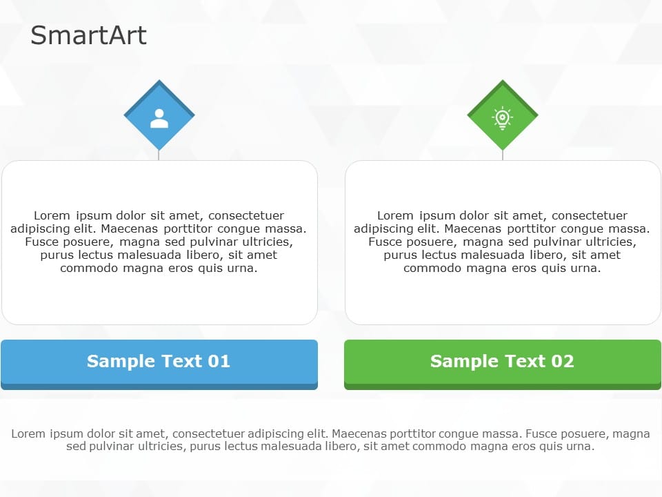 SmartArt List Architecture Layout 2 Steps
