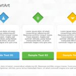 SmartArt List Architecture Layout 3 Steps & Google Slides Theme