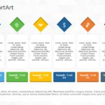 SmartArt List Architecture Layout 6 Steps & Google Slides Theme