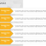 SmartArt List Arrows 5 Steps PowerPoint Template & Google Slides Theme