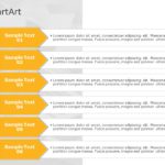 SmartArt List Arrows 6 Steps PowerPoint Template & Google Slides Theme