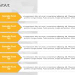SmartArt List Arrows 6 Steps & Google Slides Theme