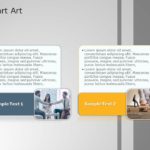 2 Steps Placard PowerPoint Template