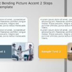 SmartArt List Bending Picture Accent 2 Steps PowerPoint Template & Google Slides Theme