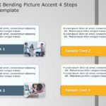 SmartArt List Bending Picture Accent 4 Steps PowerPoint Template & Google Slides Theme