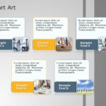 SmartArt List Bending Picture Accent 5 Steps PowerPoint Template & Google Slides Theme