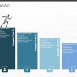 SmartArt List Box 4 Steps & Google Slides Theme
