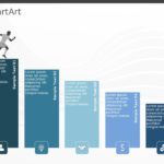 SmartArt List Box 5 Steps & Google Slides Theme