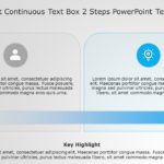 SmartArt List Continuous Text Box 2 Steps PowerPoint Template & Google Slides Theme