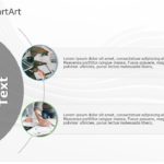 SmartArt List Curved 2 Steps & Google Slides Theme