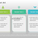 SmartArt List Horizontal Bullet List 3 Steps PowerPoint Template & Google Slides Theme