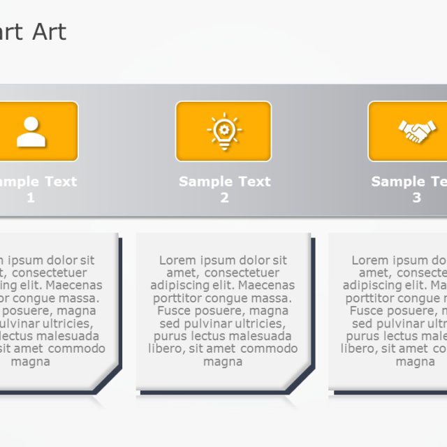 SmartArt List Horizontal Picture 6 Steps PowerPoint Template