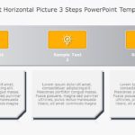 SmartArt List Horizontal Picture 3 Steps PowerPoint Template & Google Slides Theme