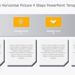 SmartArt List Horizontal Picture 4 Steps PowerPoint Template & Google Slides Theme