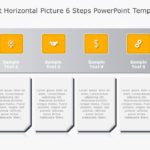 SmartArt List Horizontal Picture 6 Steps PowerPoint Template & Google Slides Theme