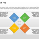 SmartArt List Matrix 4 Steps PowerPoint Template & Google Slides Theme
