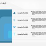 SmartArt List Nested Segment 4 Steps & Google Slides Theme