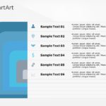 SmartArt List Nested Segment 6 Steps & Google Slides Theme