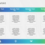 SmartArt List Nested Steps 4 Steps & Google Slides Theme