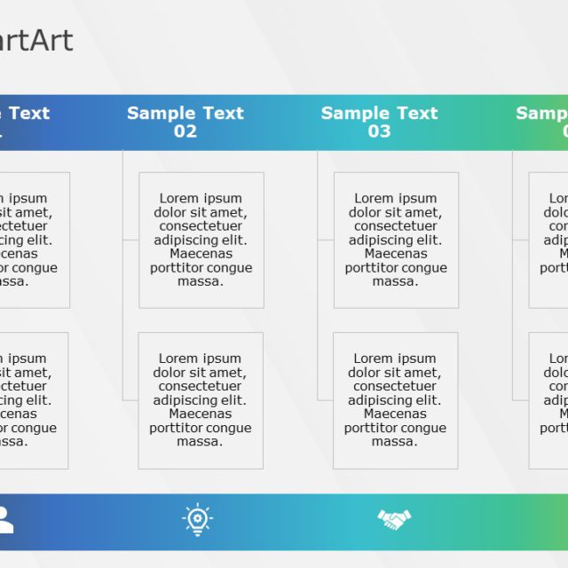 SmartArt List Nested Steps 6 Steps